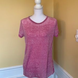 Forever 21 Distressed Pink T-shirt